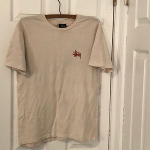 Stussy off white color tshirt medium